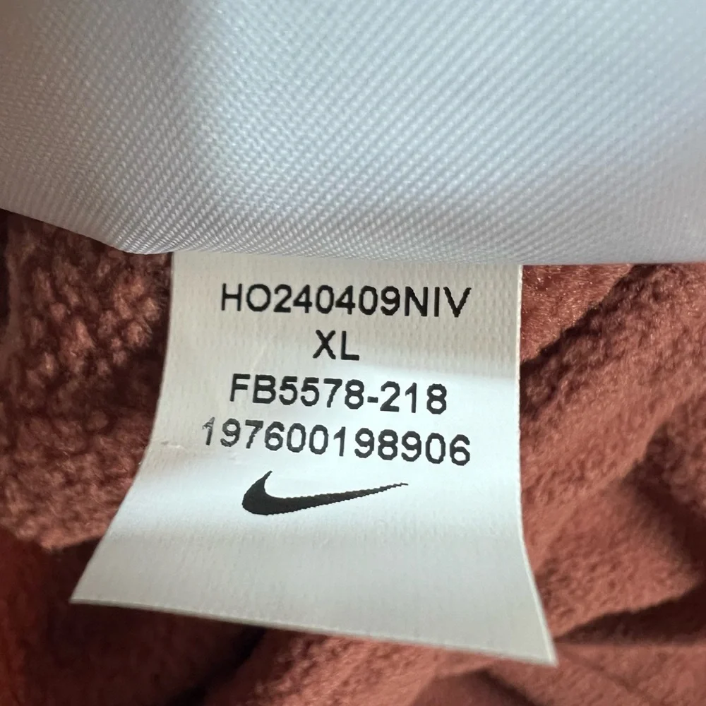 Nike women’s Therma-FIT Fleece Sweatpants size XL brown High Rise FB5578-218 - Picture 11 of 13